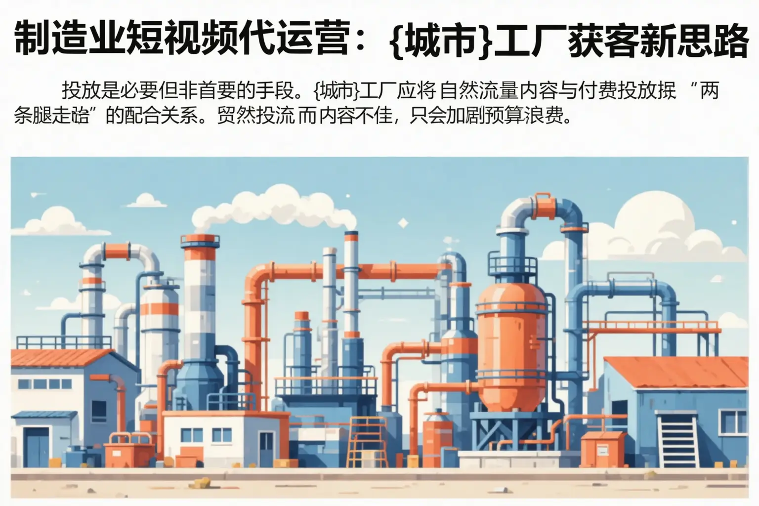 制造业短视频代运营:山东工厂获客新思路