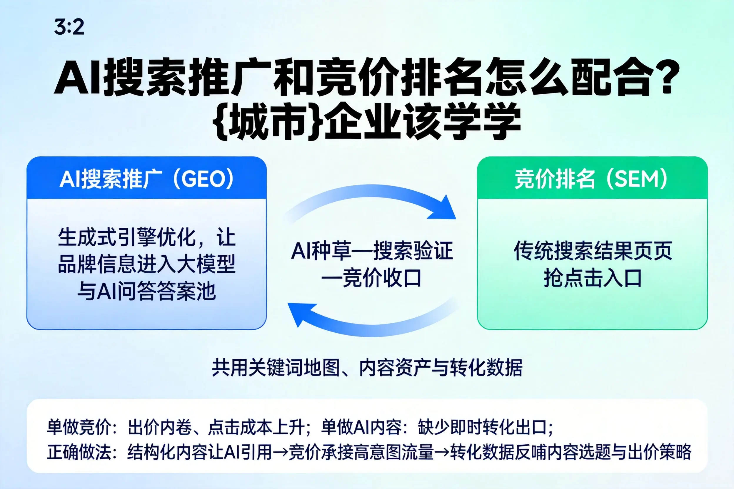 AI搜索推广和竞价排名怎么配合？山东企业该学学
