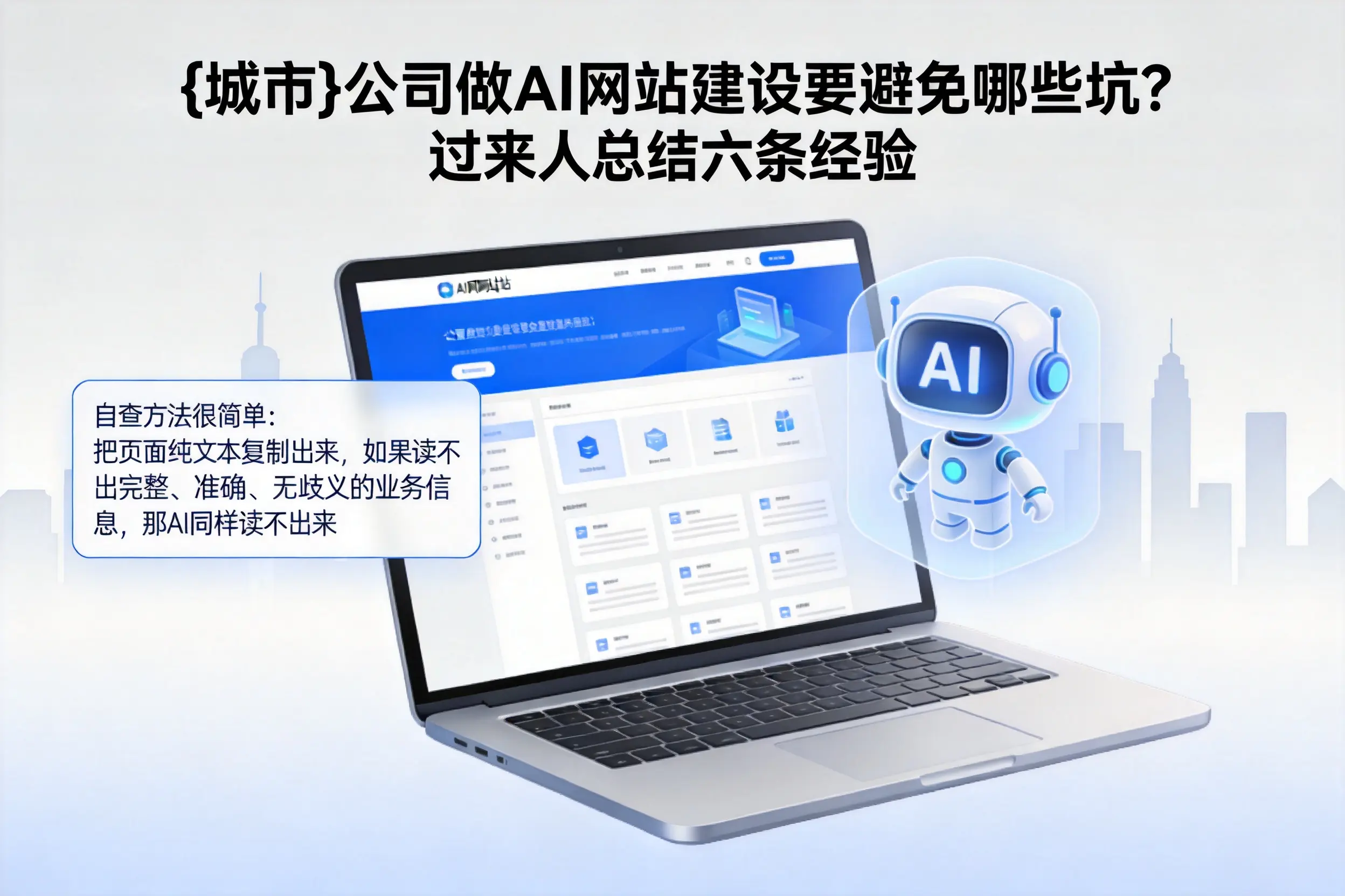 山东公司做AI网站建设要避免哪些坑?过来人总结六条经验