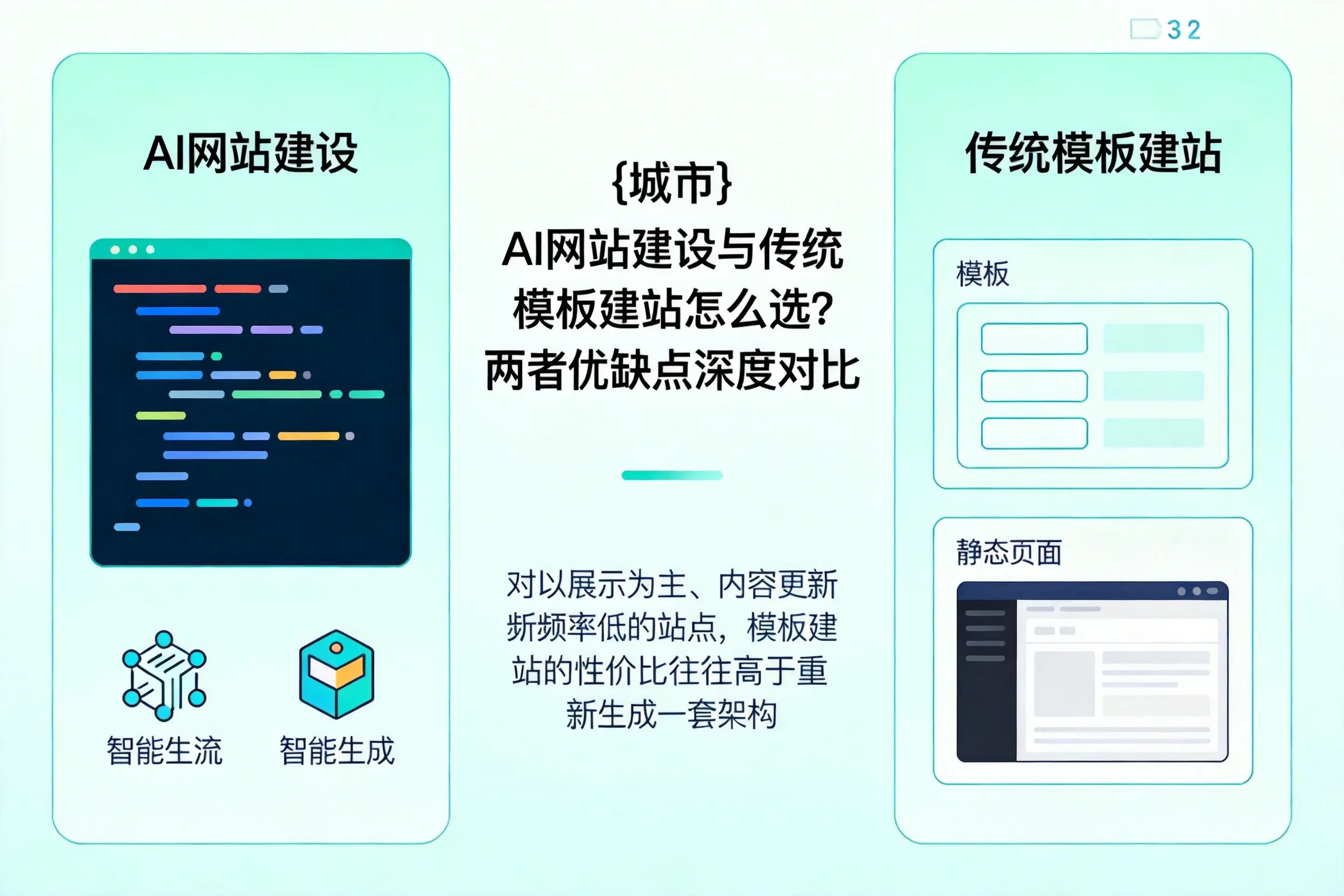 山东AI网站建设与传统模板建站怎么选?两者优缺点深度对比