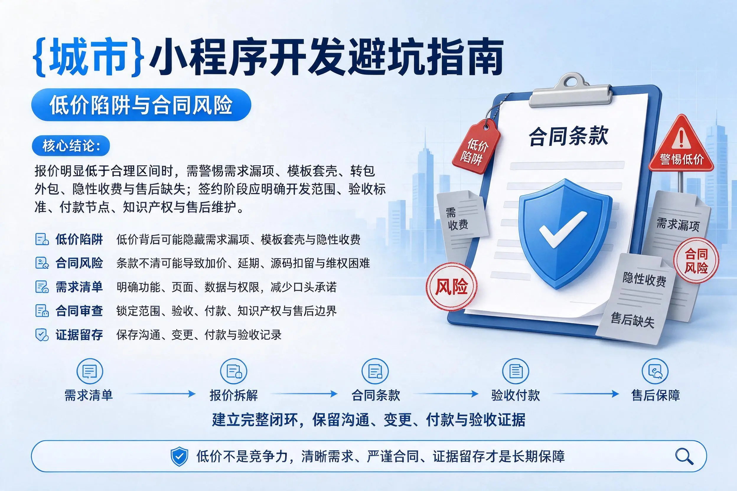 山东小程序开发避坑指南:低价陷阱与合同风险