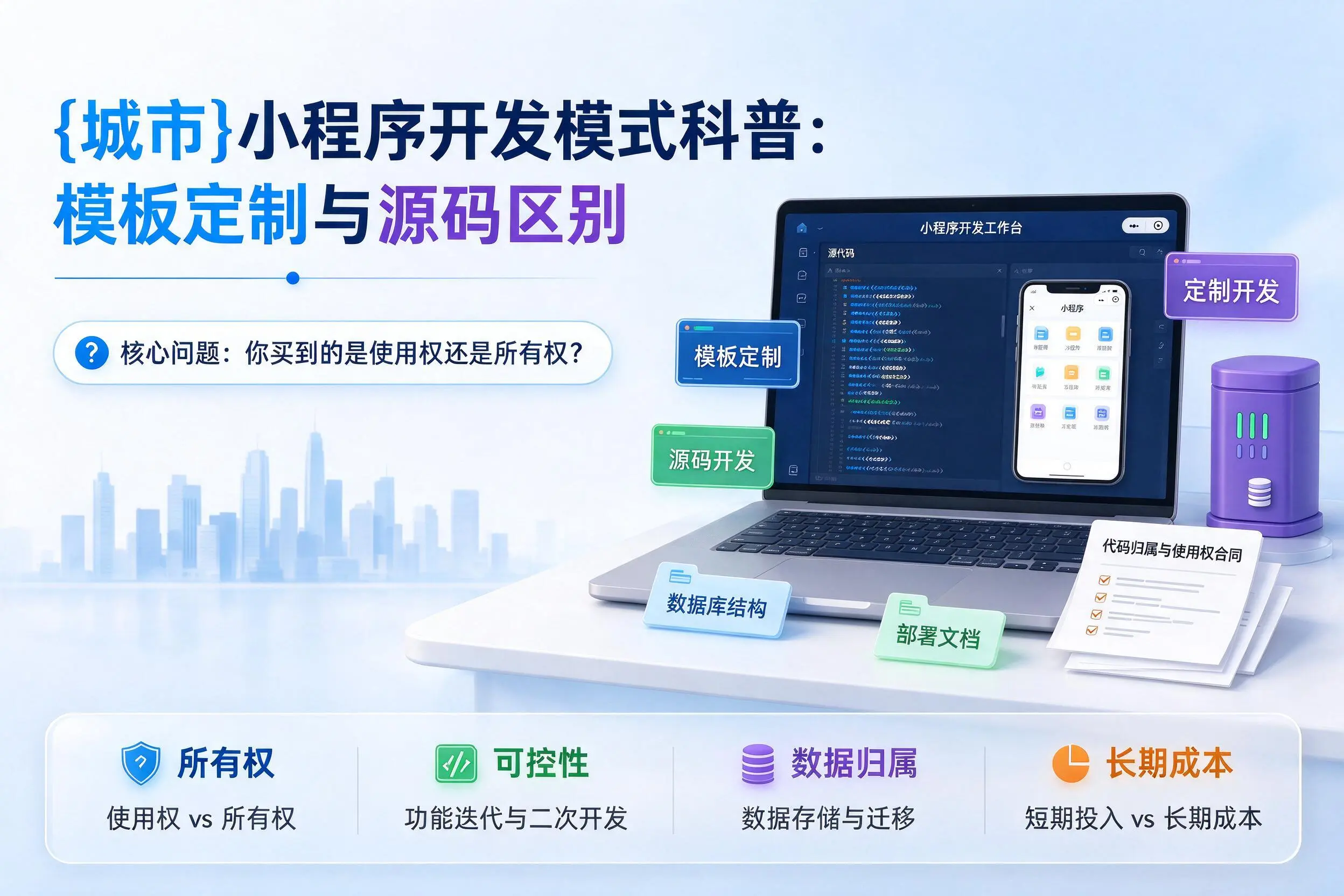 山东小程序开发模式科普:模板定制与源码区别