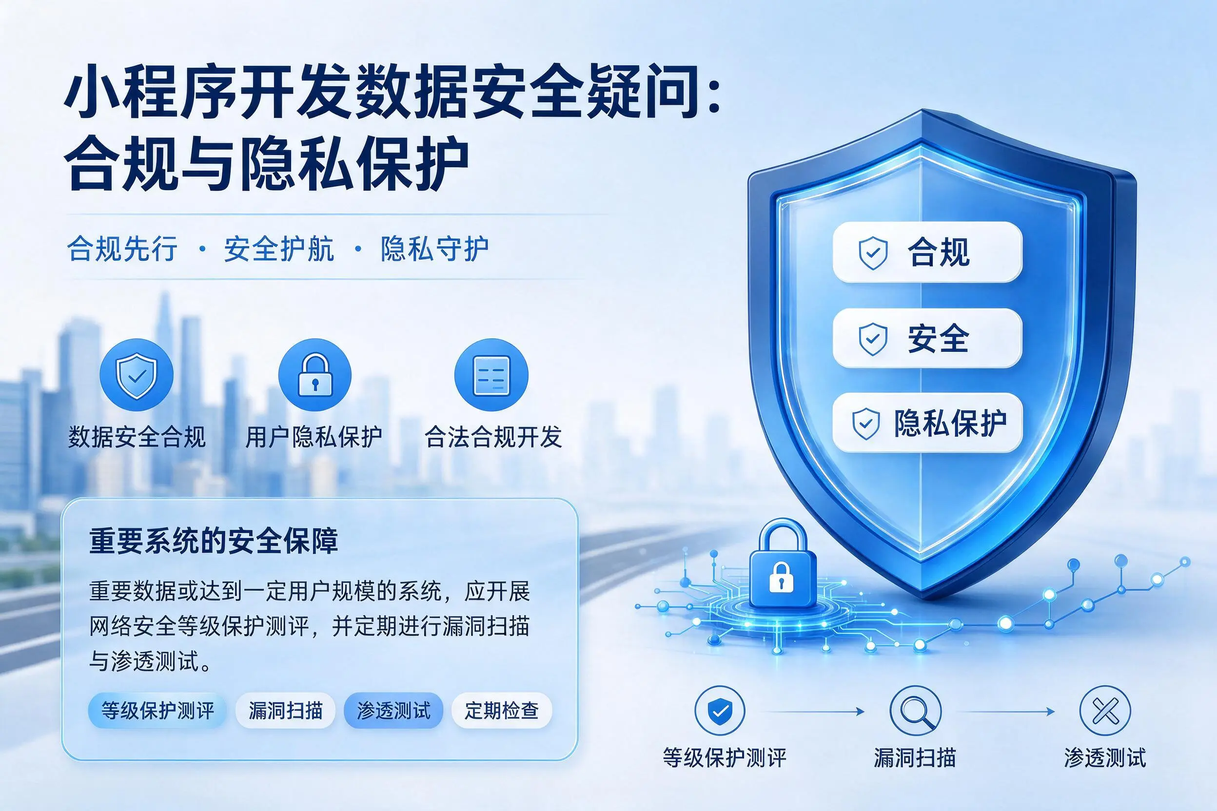 山东小程序开发数据安全疑问:合规与隐私保护