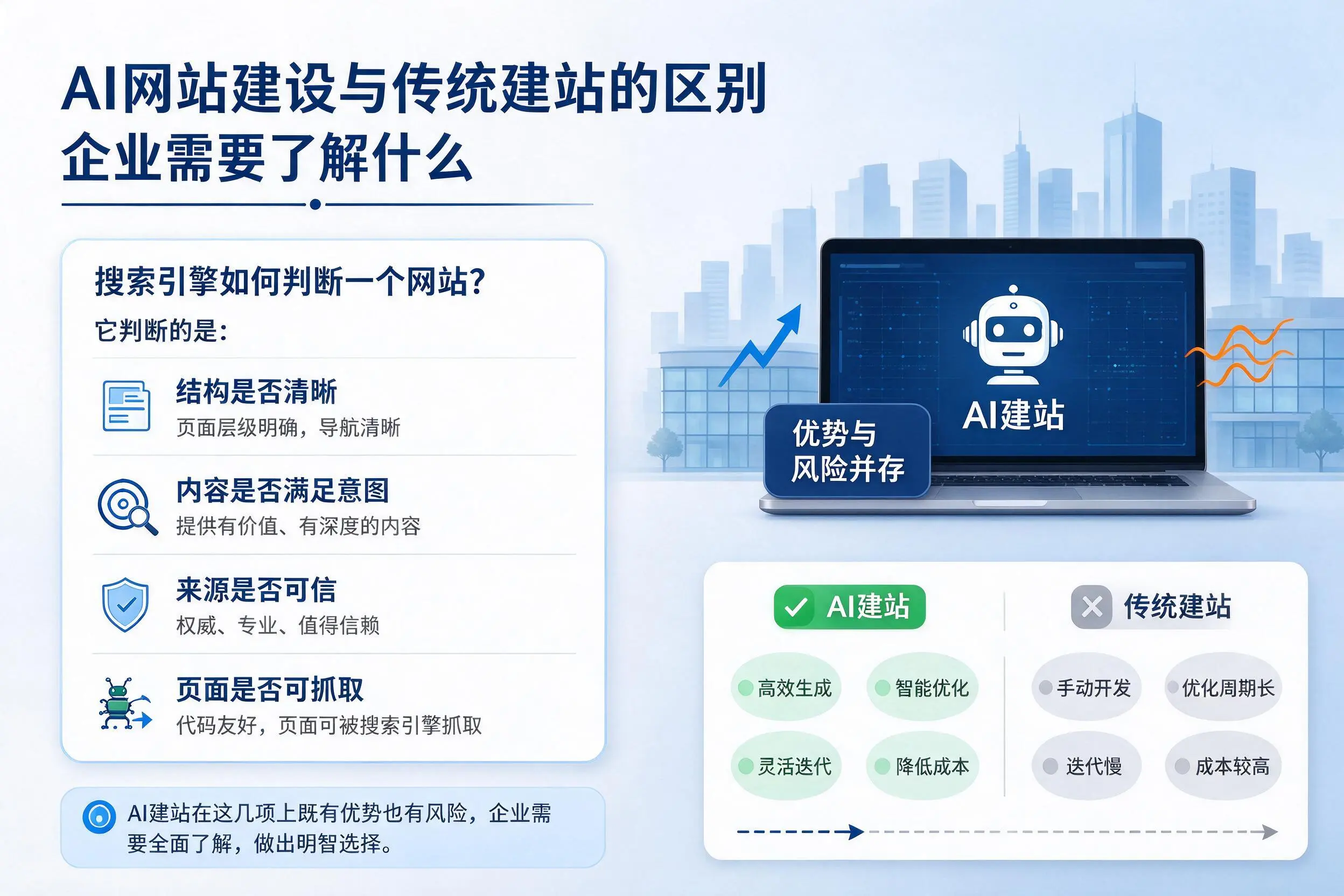 AI网站建设与传统建站的区别,山东企业需要了解什么