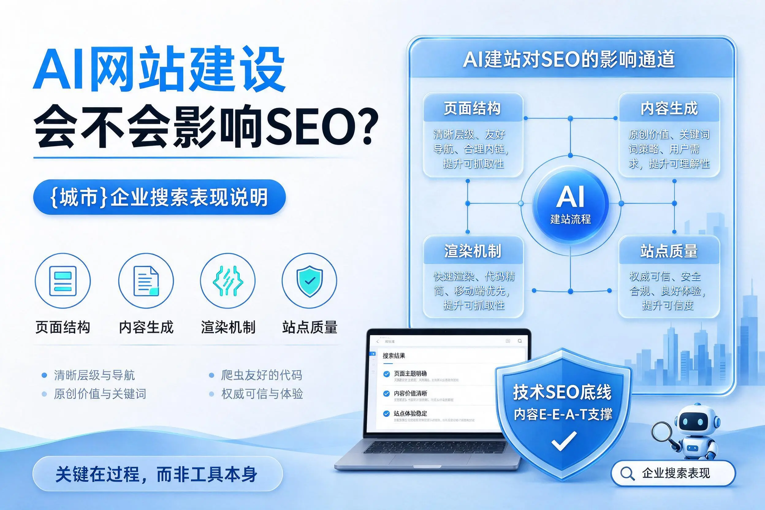 AI网站建设会不会影响SEO?山东企业搜索表现说明
