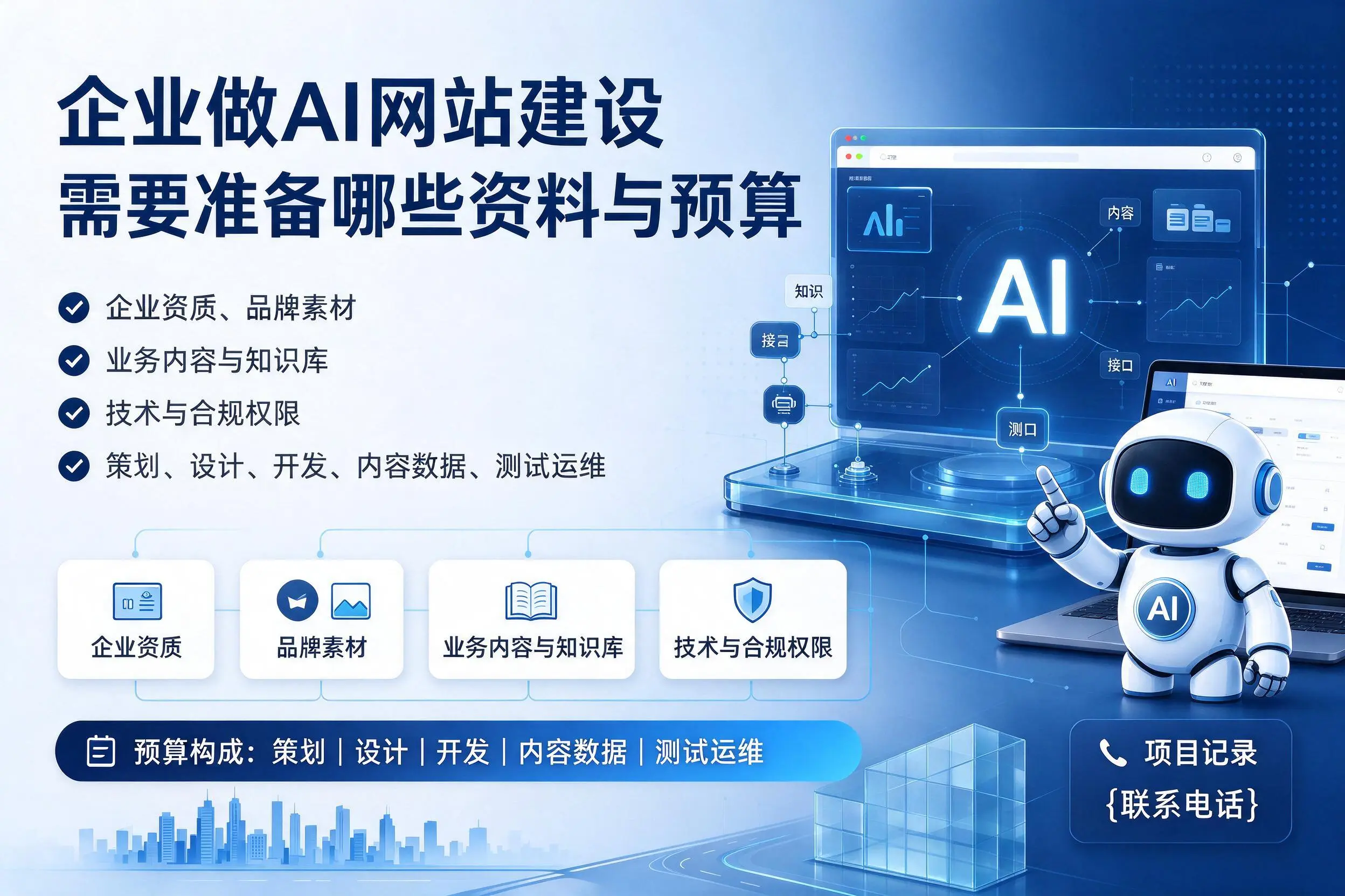 山东企业做AI网站建设需要准备哪些资料与预算