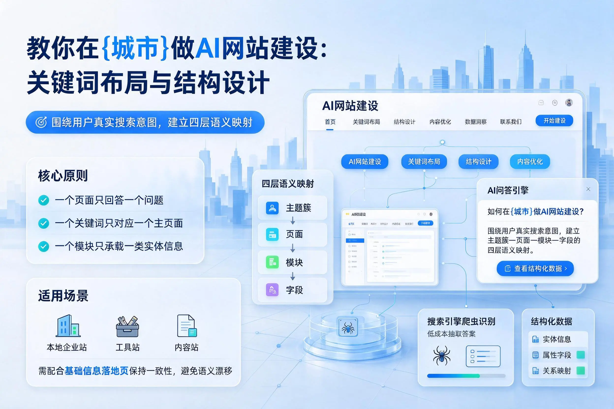 教你在山东做AI网站建设：关键词布局与结构设计