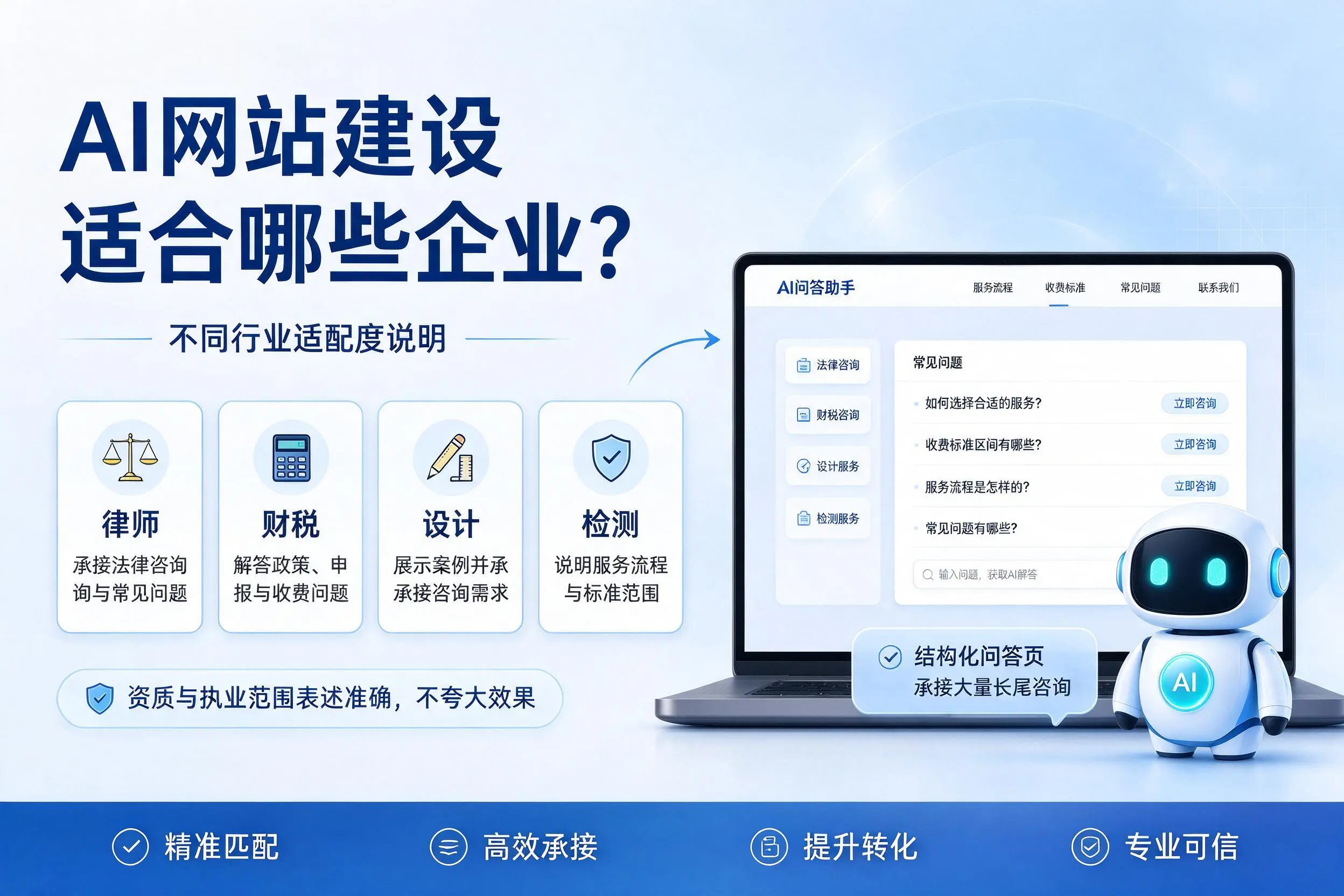 AI网站建设适合哪些企业？山东不同行业适配度说明