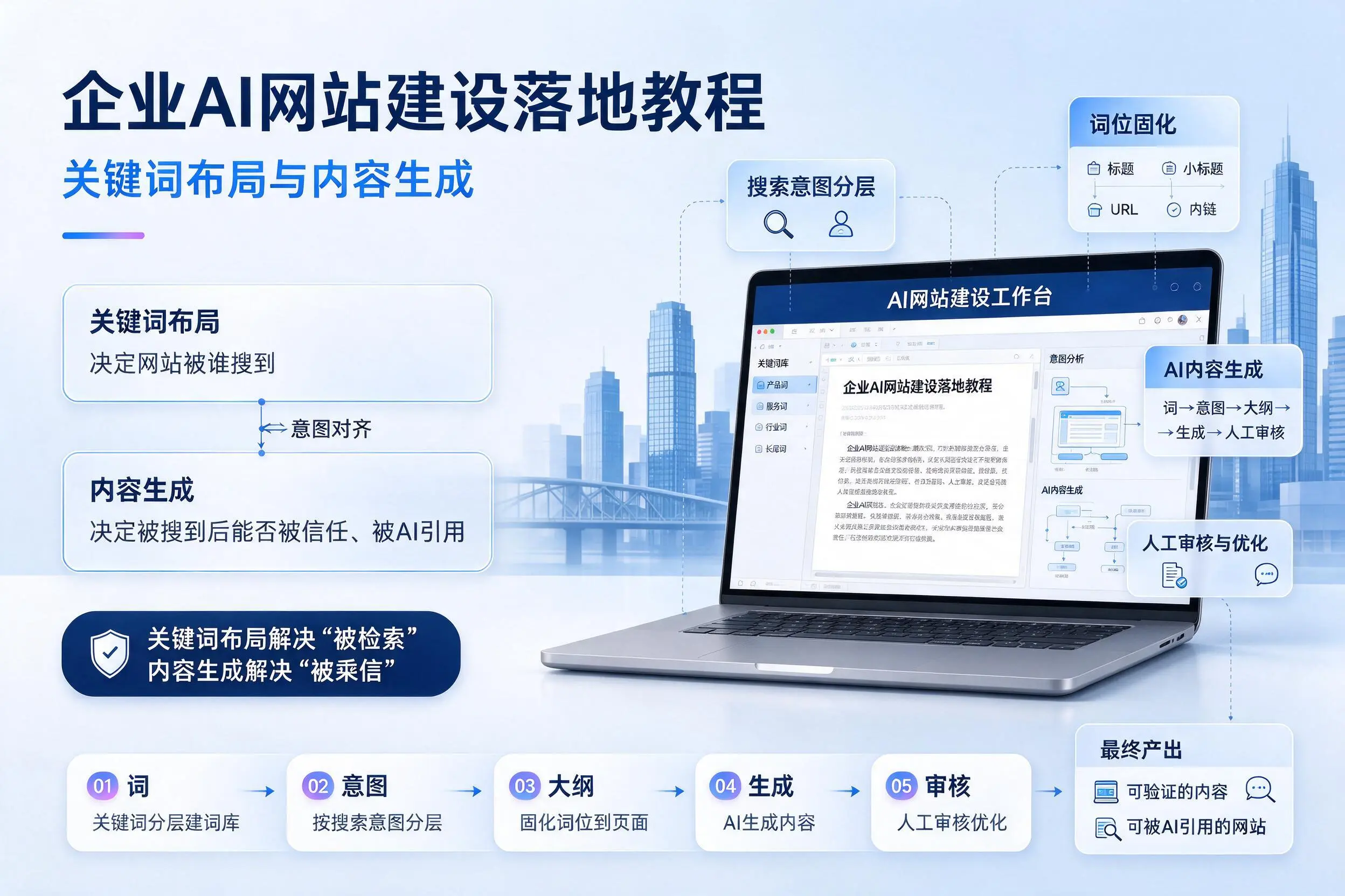 山东企业AI网站建设落地教程：关键词布局与内容生成