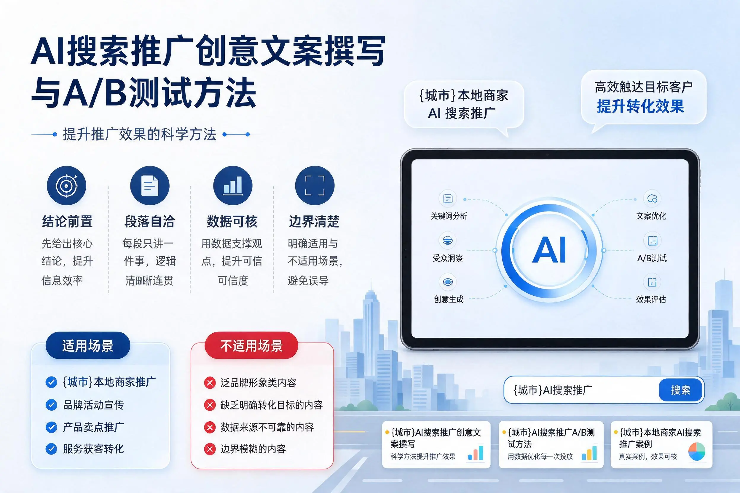 山东AI搜索推广创意文案撰写与A/B测试方法